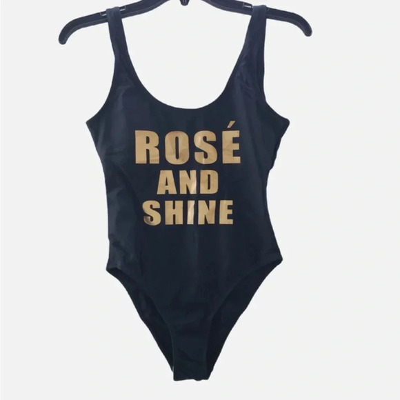 California Waves Black Rose and Shine One Piece Swimsuit Size XS - Picture 1 of 7